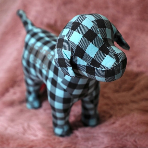 VS PINK Turquoise Plaid Giant mini dog - Picture 3 of 3